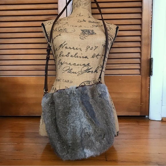 Michael Kors Rabbit Fur and Leather Crossbody - Picture 8 of 9